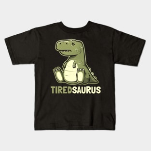 tired-saurus Kids T-Shirt